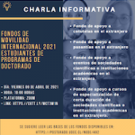 Imagen CHARLA INFORMATIVA: FONDOS DE MOVILIDAD INTERNACIONAL 2021